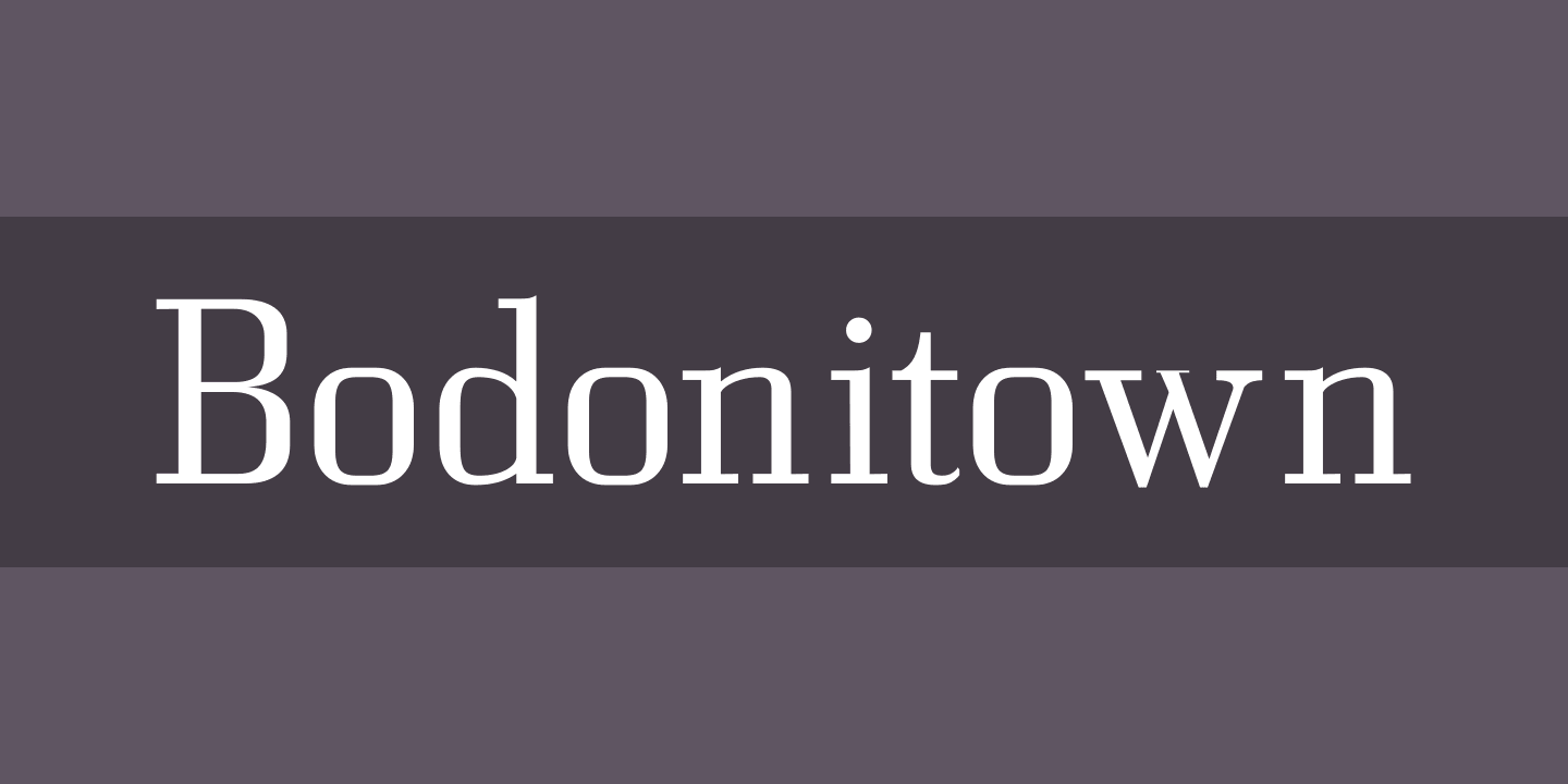 Font Bodonitown
